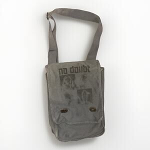 No Doubt Band Satchel Bag Grey Authentic Pigment Gwen Stefani Y2K Rock Tote